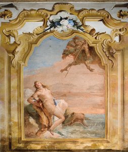 Ruggero befreit Angelica, aus dem Raum des Orlando Furioso in der Palazzina, 1757 von Giovanni Battista Tiepolo