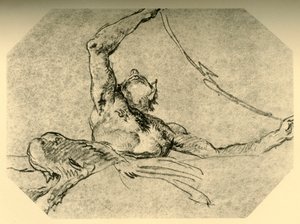 Satyr, der ein Feston hält, um 1761, 1928 von Giovanni Battista Tiepolo