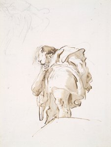 Stehende männliche Figur schräg von unten gesehen von Giovanni Battista Tiepolo