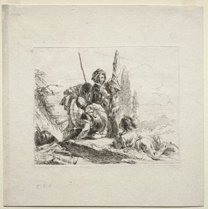Verschiedene Kaprizen: Die drei Soldaten und der Junge, 1785