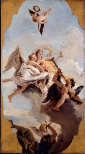 Tugend und Adel vertreiben die Unwissenheit von Giovanni Battista Tiepolo