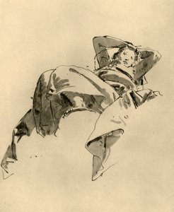 Ruhende Frau, Mitte 18. Jahrhundert, 1928