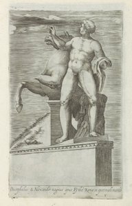 Skulptur eines der Dioskuren auf dem Quirinal in Rom