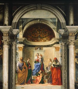 Madonna zwischen vier Heiligen