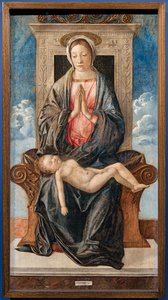 Madonna mit schlafendem Kind, von Giovanni Bellini, ca. 1470