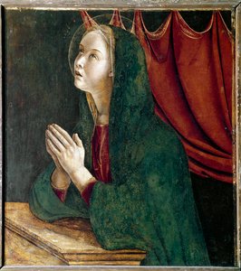 Polyptychon des Heiligen Vinzenz Ferrer: Jungfrau der Verkündigung von Giovanni Bellini