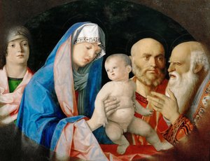 Die Darstellung im Tempel mit der Prophetin Anna von Giovanni Bellini