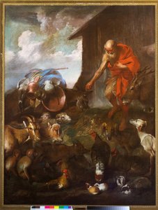 Der Einzug der Tiere in die Arche, ca. 1655 von Giovanni Benedetto (1609 64) Castiglione