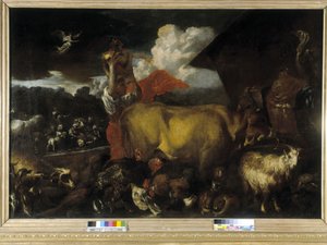Der Einzug der Tiere in die Arche von Giovanni Benedetto Castiglione