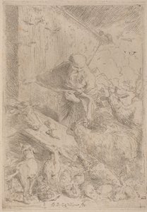 Noah und die Tiere betreten die Arche von Giovanni Benedetto Castiglione