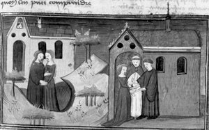 Dekameron, Alibech befindet sich bei einem Einsiedler; Alibech heiratet Neerbale. Dritter Tag, Novelle 10. von Giovanni Boccaccio
