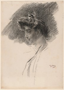 Büste einer jungen Frau im Profil von Giovanni Boldini