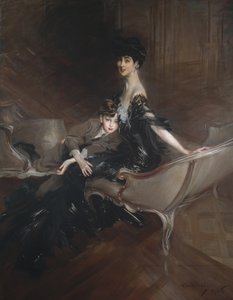 Consuelo Vanderbilt, Herzogin von Marlborough, und ihr Sohn, Lord Ivor Spencer-Churchill