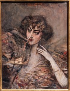 Frontalporträt von Giovanni Boldini