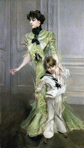 Madame Georges Hugo und ihr Sohn Jean