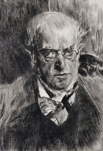 Porträt des Malers Adolph Menzel (Detail)