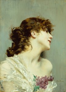 Profil einer jungen Frau von Giovanni Boldini