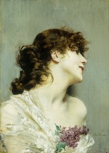 Profil einer jungen Frau von Giovanni Boldini