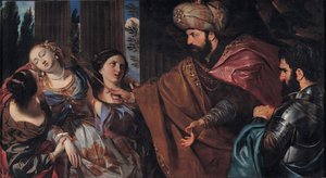 Esther vor Ahasverus, zwischen 1660 und 1670 von Giovanni Bonatti