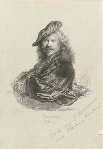 Porträt von Rembrandt Harmensz. van Rijn