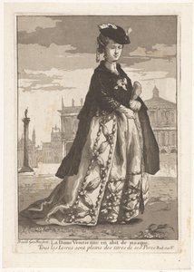 Die venezianische Dame (Divers Portraits, Serientitel) von Giovanni David