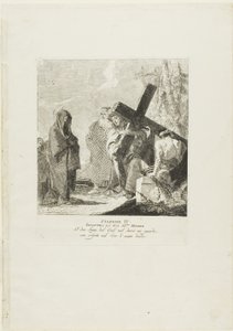 Christus trifft seine Mutter, Tafel vier aus Kreuzwegstationen von Giovanni Domenico Tiepolo