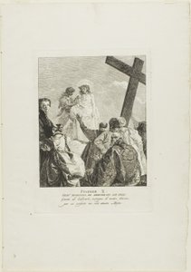 Christus wird seiner Kleider beraubt, Platte zehn aus Stationen des Kreuzes