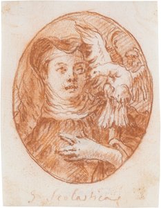 Die hl. Scholastika von Giovanni Domenico Tiepolo