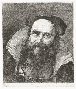 Lachender alter Mann (Verzameling hoofden) von Giovanni Domenico Tiepolo