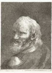 Mann mit entblößter Schulter von Giovanni Domenico Tiepolo