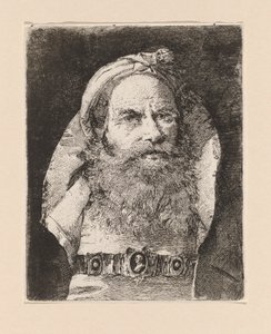 Alter Mann mit kleinem Turban, aus der Raccolta di Teste