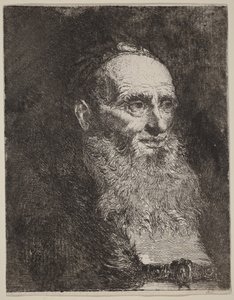 Alter Mann mit Bart von Giovanni Domenico Tiepolo