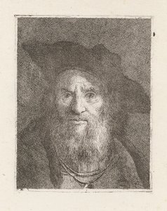 Alter Mann mit Hut, aus der Raccolta di Teste (Sammlung von Köpfen) von Giovanni Domenico Tiepolo