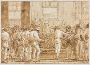 Der Prozess, 1790er Jahre von Giovanni Domenico Tiepolo