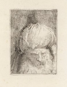 Türke von vorne gesehen, aus der Raccolta di Teste (Sammlung von Köpfen)