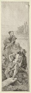 Zwei Bauern von Giovanni Domenico Tiepolo