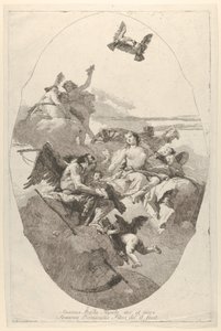 Venus vertraut Amor der Zeit an, 1758-80 von Giovanni Domenico Tiepolo