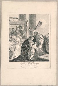 Via crucis - Station VIII, Er tröstet die weinenden Frauen
