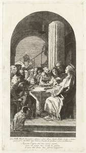 Das letzte Abendmahl von Giovanni Domenico Tiepolo after Giovanni Battista Tiepolo