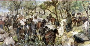 Viehmarkt in der Maremma von Giovanni Fattori