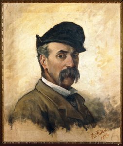 Florenz, Selbstporträt im Alter von 59 Jahren von Giovanni Fattori