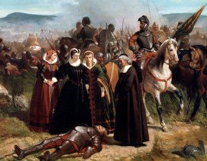 Maria Stuart in der Schlacht von Langside, gekämpft am 13. Mai 1568 (Detail) von Giovanni Fattori