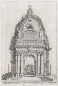 Entwurf des Katafalks für Francesco Piccolomini von Giovanni Florimi