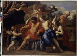 Herkules und Omphale von Giovanni Francesco Romanelli