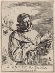 Heiliger Antonius von Padua von Giovanni Francesco Barbieri, called Guercino