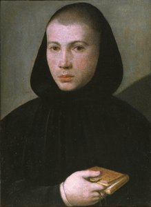 Porträt eines jungen Benediktinermönchs von Giovanni Francesco Caroto