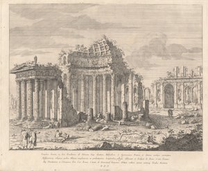 Der Tempel von Juno und Jupiter (Templum Iunoni, ac Iovi Pavellennio) von Giovanni Francesco Costa