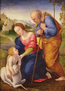 Die Heilige Familie mit dem Lamm von Giovanni Francesco Penni