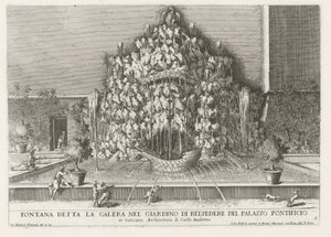 Fontana della Galera in den Vatikanischen Gärten von Giovanni Francesco Venturini