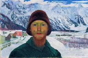 Selbstporträt, 1899 von Giovanni Giacometti